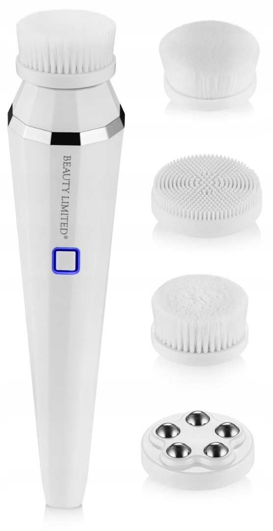 Beauty Limited MultiClean 4v1 3W rotačná kefka na tvár, biela